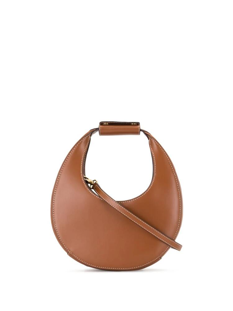 STAUD Moon small leather shoulder bag - Brown Cover