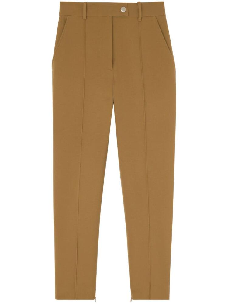 St. John stretch-cady tapered trousers - Brown Cover