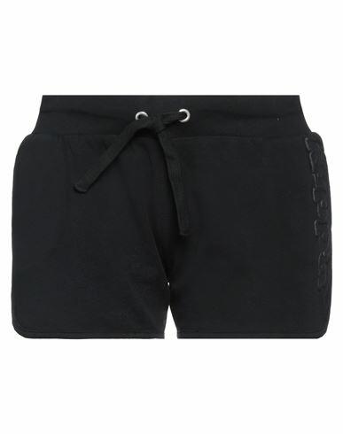 Kappa Woman Shorts & Bermuda Shorts Black Cotton, Polyester Cover