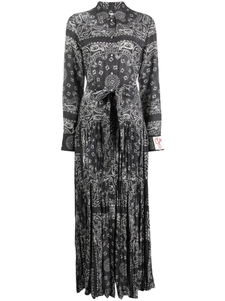 Golden Goose paisley-print maxi shirtdress - Grey Cover