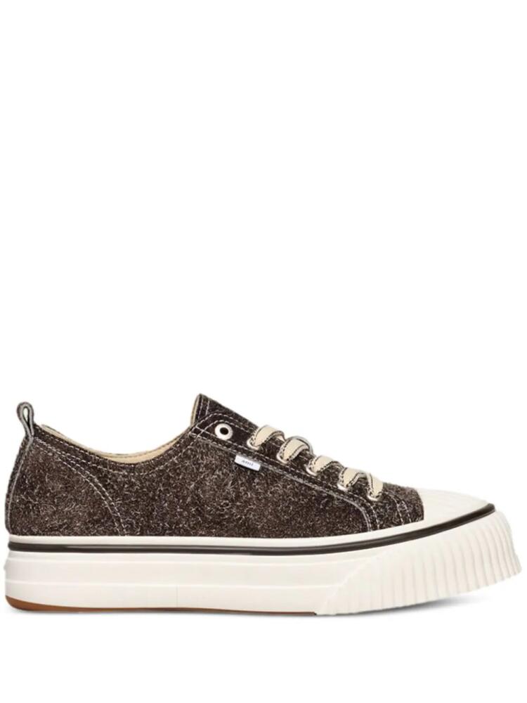 AMI Paris Ami de Coeur suede sneakers - Brown Cover