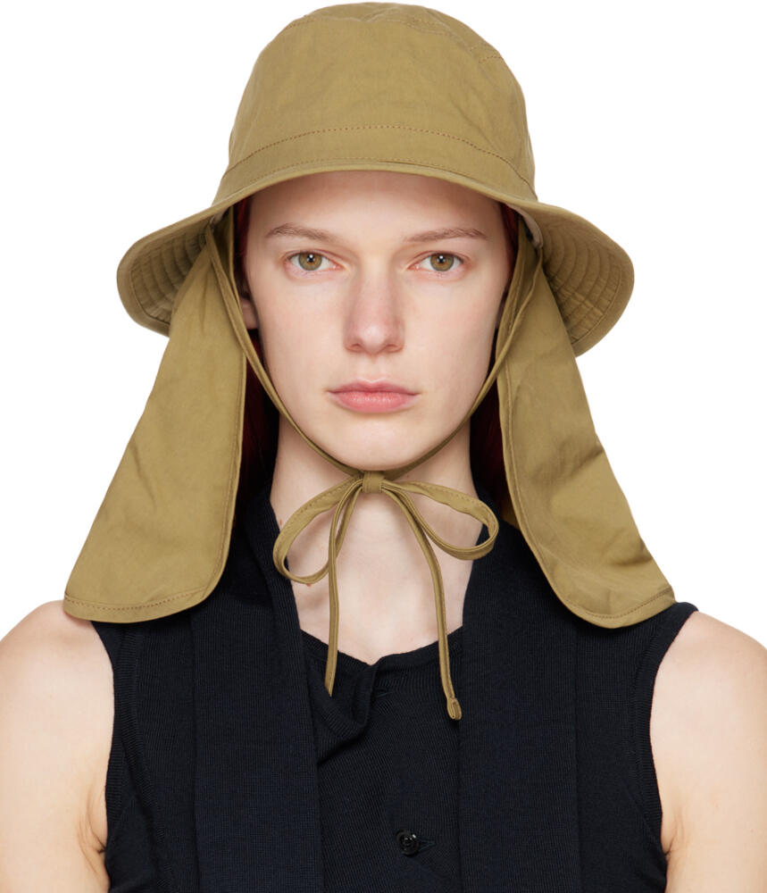 LEMAIRE Khaki Desert Bucket Hat Cover