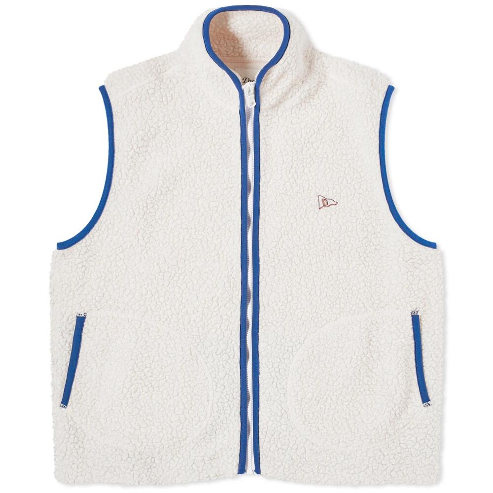 Drake's Men's Boucle Wool Fleece Vest in Ecru Cover