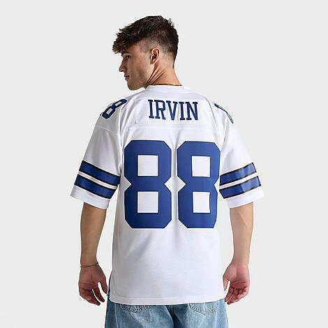 Mitchell And Ness Men's Michael Irvin Dallas Cowboys NFL Legacy Football Jersey Shirt in White/White Cover