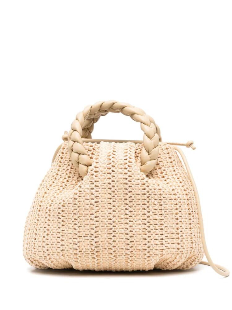 Hereu Bombon interwoven-raffia tote bag - Neutrals Cover