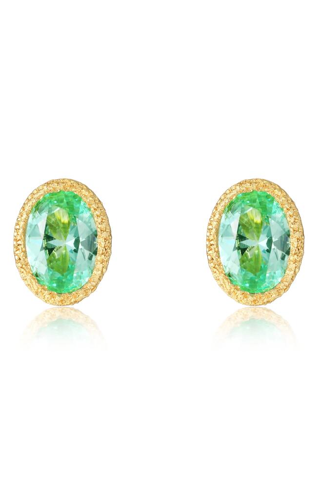 Lafonn Lab Grown Green Sapphire Stud Earrings Cover