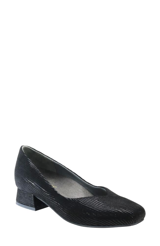 David Tate Freedom Pump in Black Mini Lizard Cover