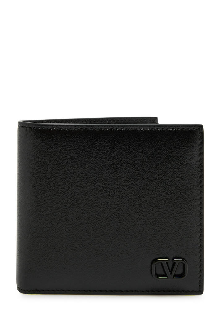 Valentino VLogo Leather Wallet - Black Cover