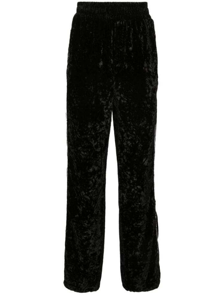 AMIRI crushed velvet track pants - Black Cover