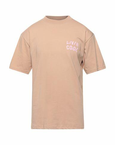 Livincool Man T-shirt Camel Cotton Cover