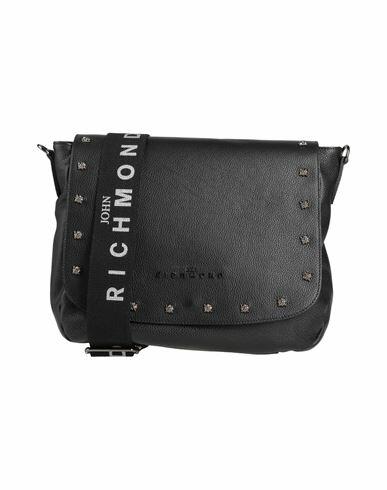 John Richmond Woman Cross-body bag Black Leather Cover