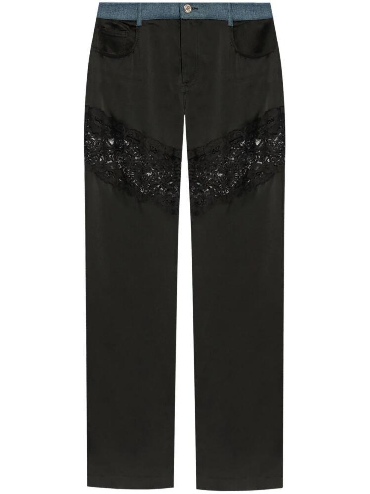 Blumarine panelled straight trousers - Black Cover