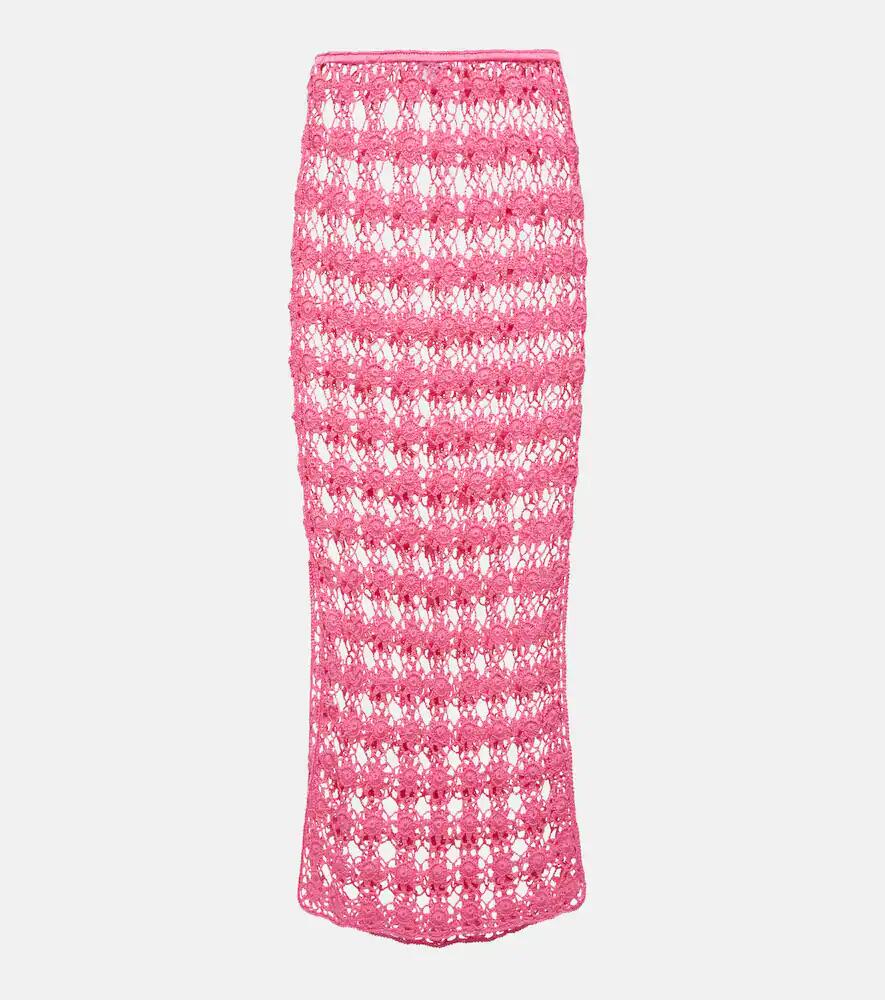 Anna Kosturova Rosette crochet cotton maxi skirt Cover