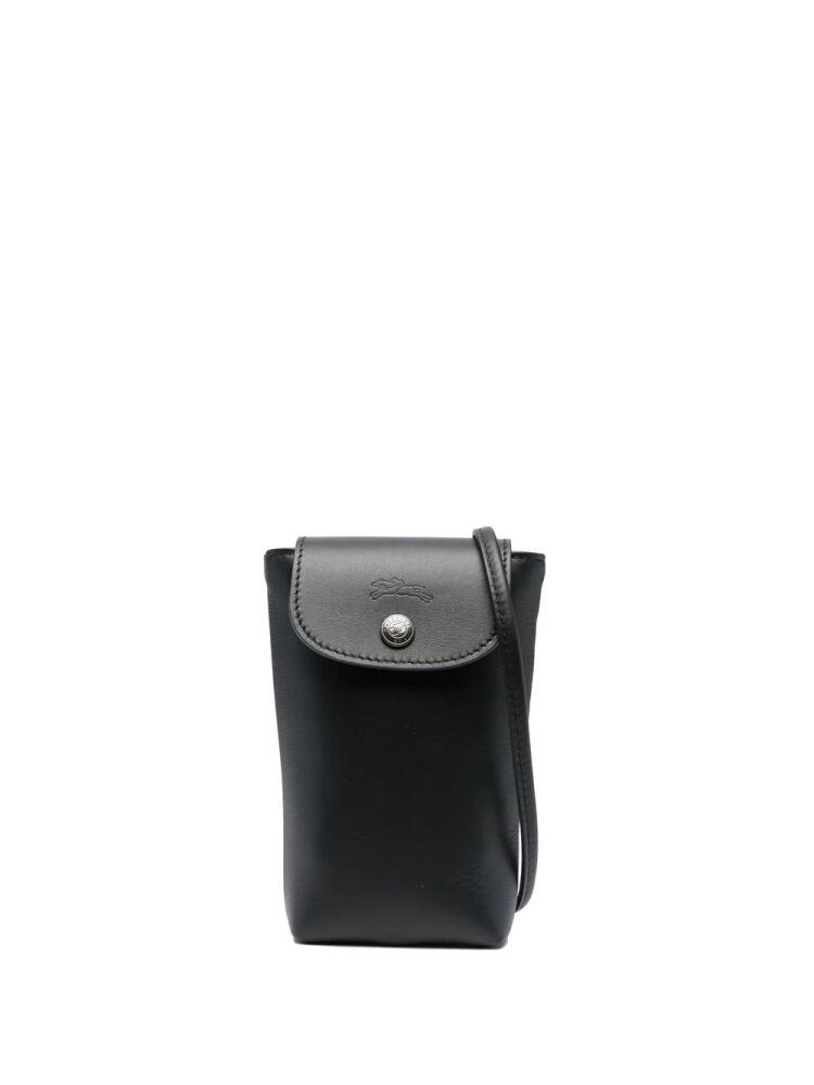 Longchamp Le Pliage leather phone case - Black Cover