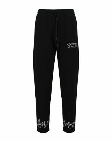 Marcelo Burlon Printed Figure Cotton Sweatpant Man Pants Black Cotton Cover