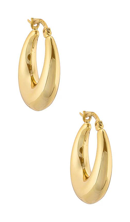 Lili Claspe Becca Hoops in Metallic Gold Cover