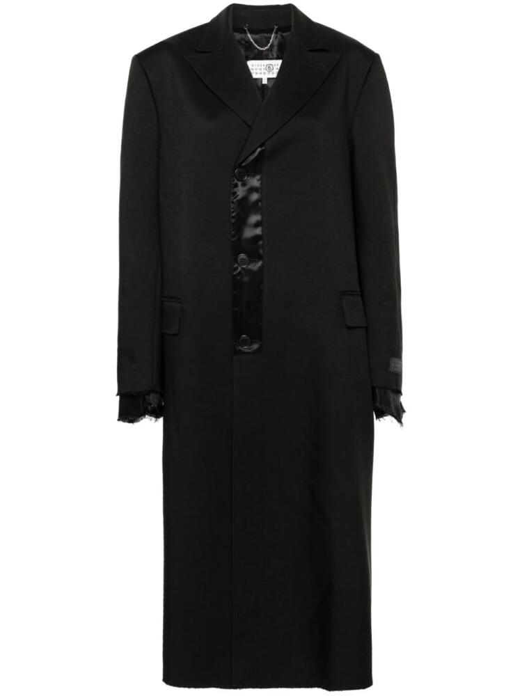 MM6 Maison Margiela single-stitch coat - Black Cover