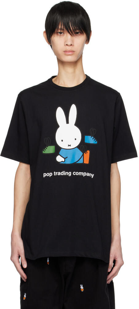 Pop Trading Company Black Miffy Footwear T-Shirt Cover