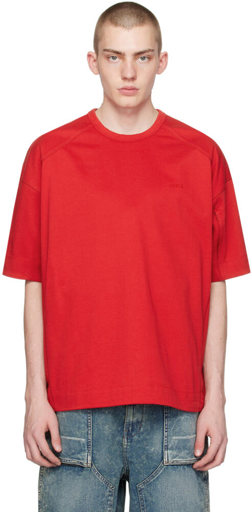 Juun.J Red Zip Pocket T-Shirt Cover