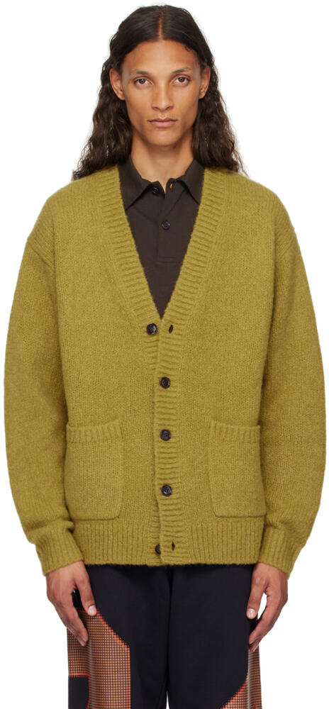 Dries Van Noten Yellow Alpaca Cardigan Cover