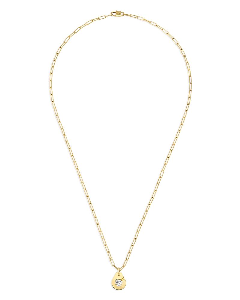 Dinh Van 18K Yellow Gold Menottes Diamond Pendant Necklace, 17.7 Cover