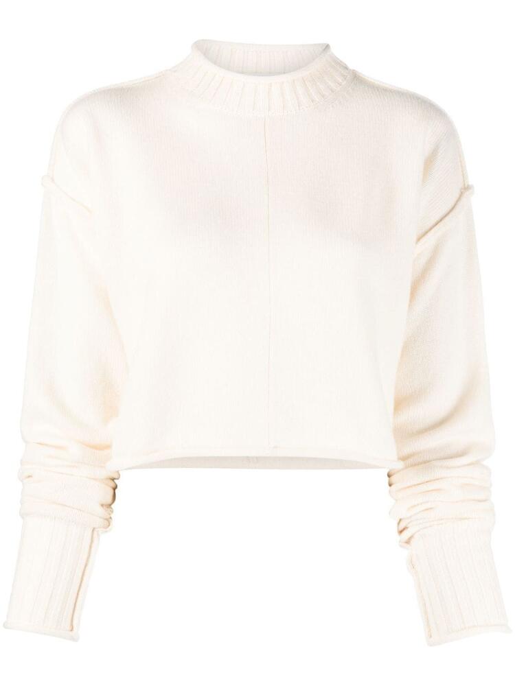 Sportmax cropped high-neck jumper - Neutrals Cover