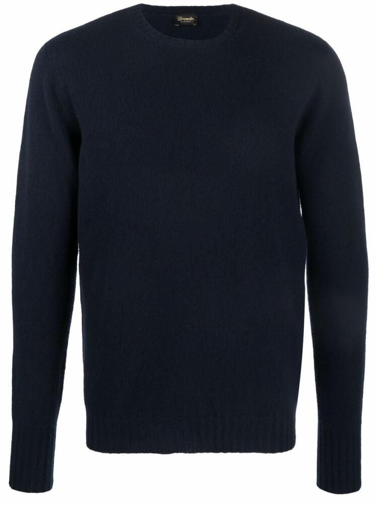 Drumohr round neck jumper - Blue Cover