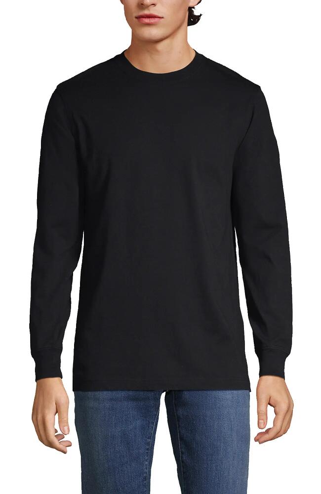 Lands' End Super-T Long Sleeve T-Shirt in Black Cover