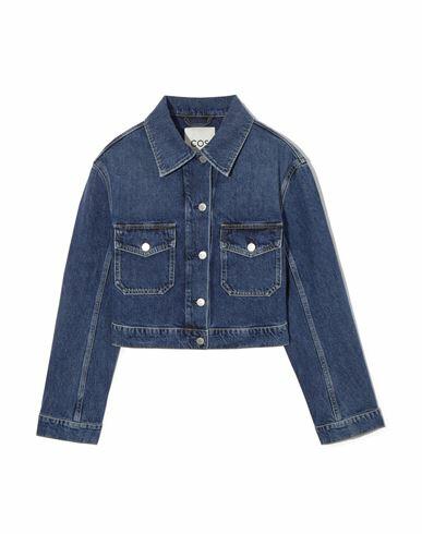 Cos Woman Denim outerwear Blue Organic cotton, Recycled cotton Cover