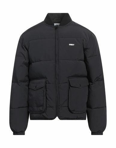 Obey Man Puffer Black Nylon Cover