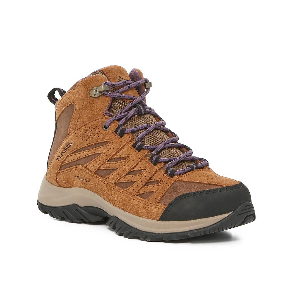 Columbia Crestwood Hiking Boot | Women's | Dark Brown/Tan/Purple Cover