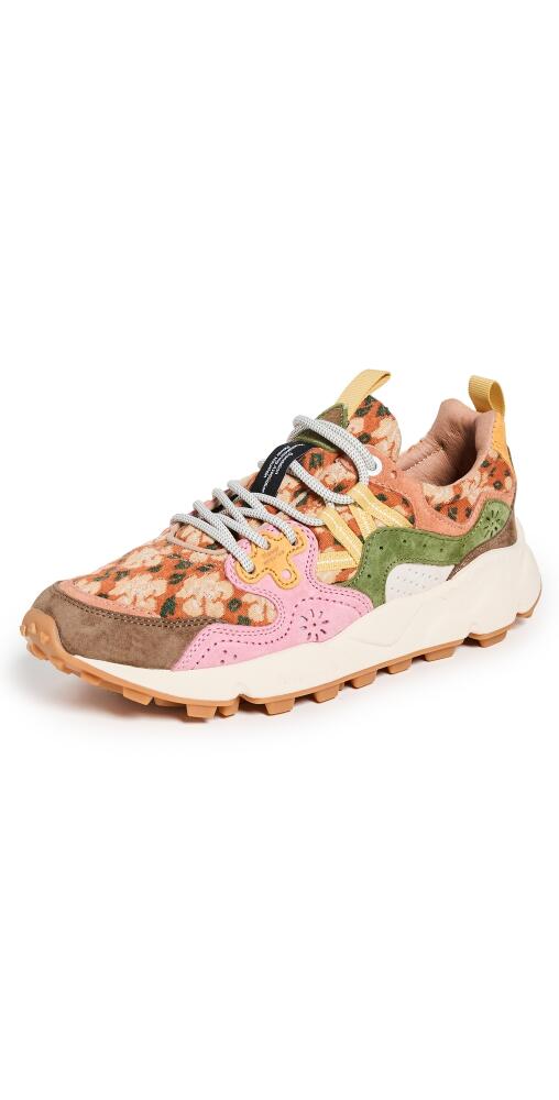 Flower Mountain Yamano 3 Sneakers Beige/Violet/Light Green Cover