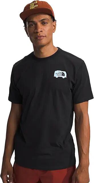 The North Face Short Sleeve Brand Proud Tee (TNF Black/Barely Blue) Men's Clothing Cover