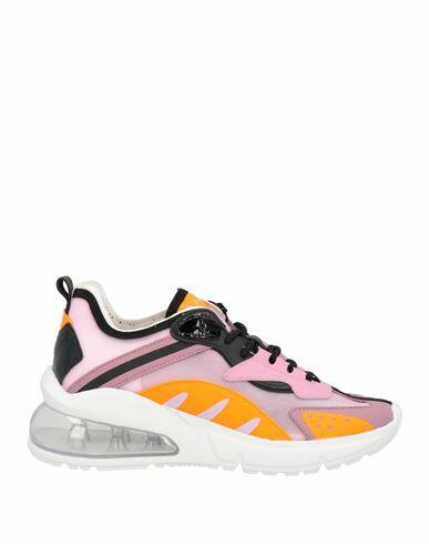 D. a.t. e. Woman Sneakers Pink Leather, Textile fibers Cover