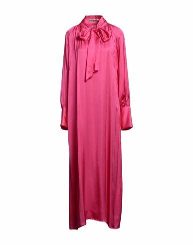 Pink Memories Woman Maxi dress Fuchsia Viscose Cover