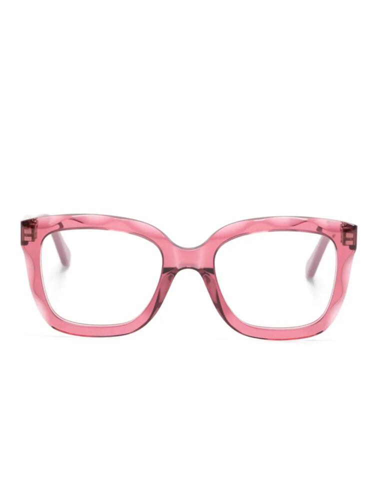 Chloé Eyewear square-frame glasses - Pink Cover