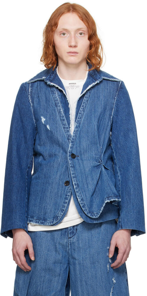 ADER error Blue Alviat Denim Blazer Cover