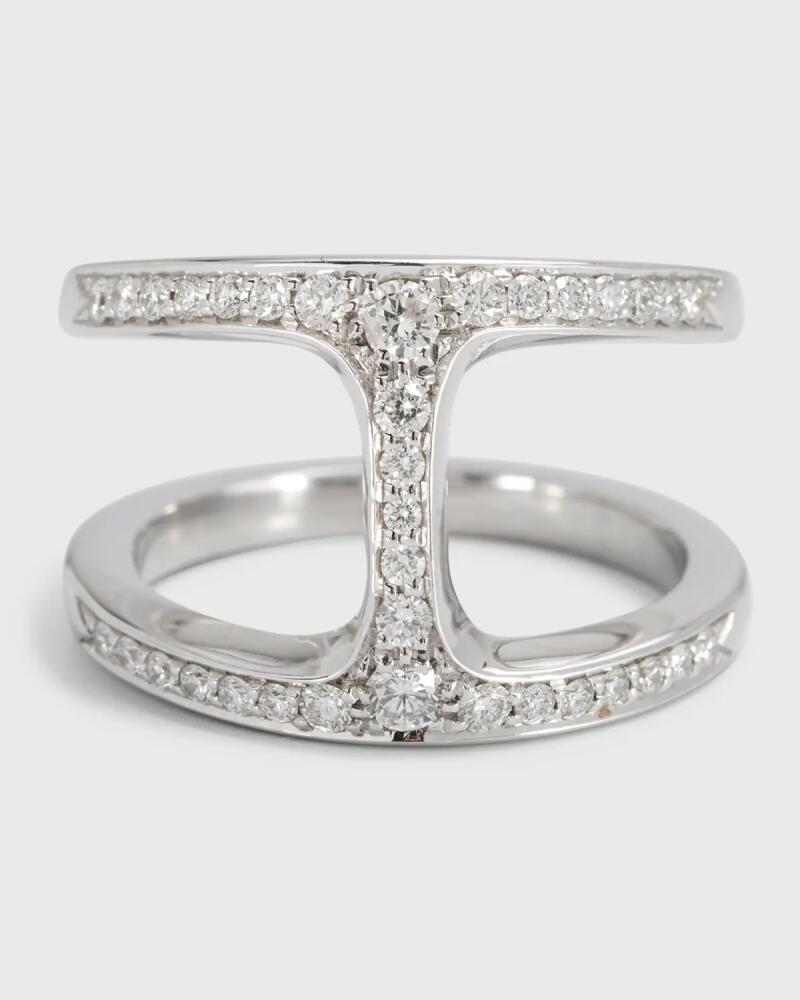 Hoorsenbuhs White Gold Dame Phantom Ring with Diamonds Cover