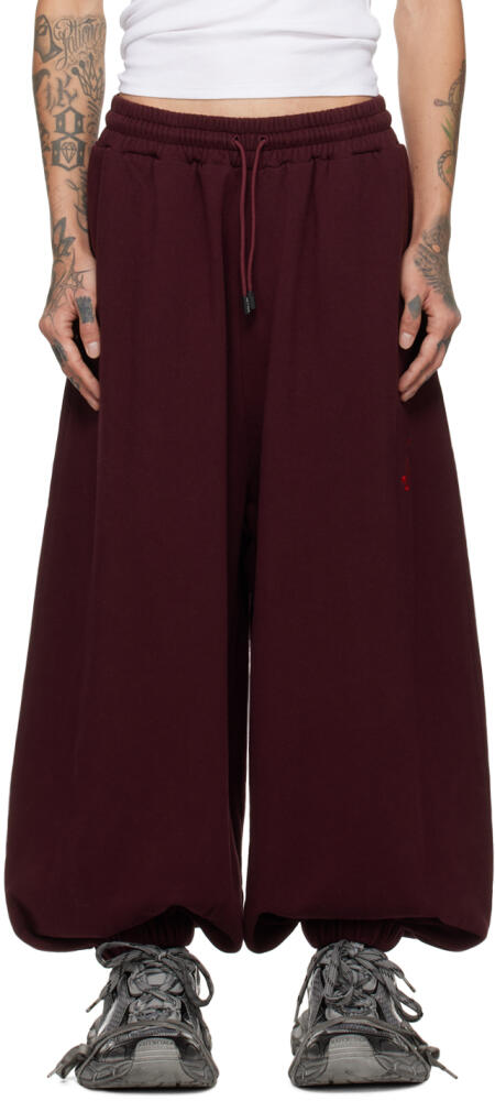 LU'U DAN Burgundy Bontan Sweatpants Cover