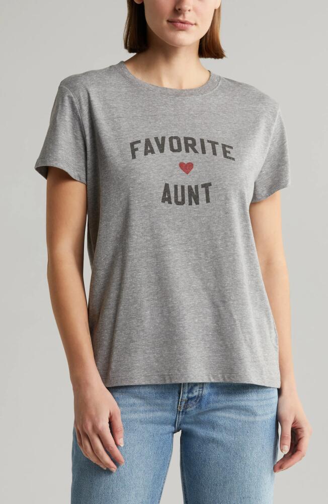 Favorite Daughter Favorite Aunt T-Shirt in Heather Grey Cover