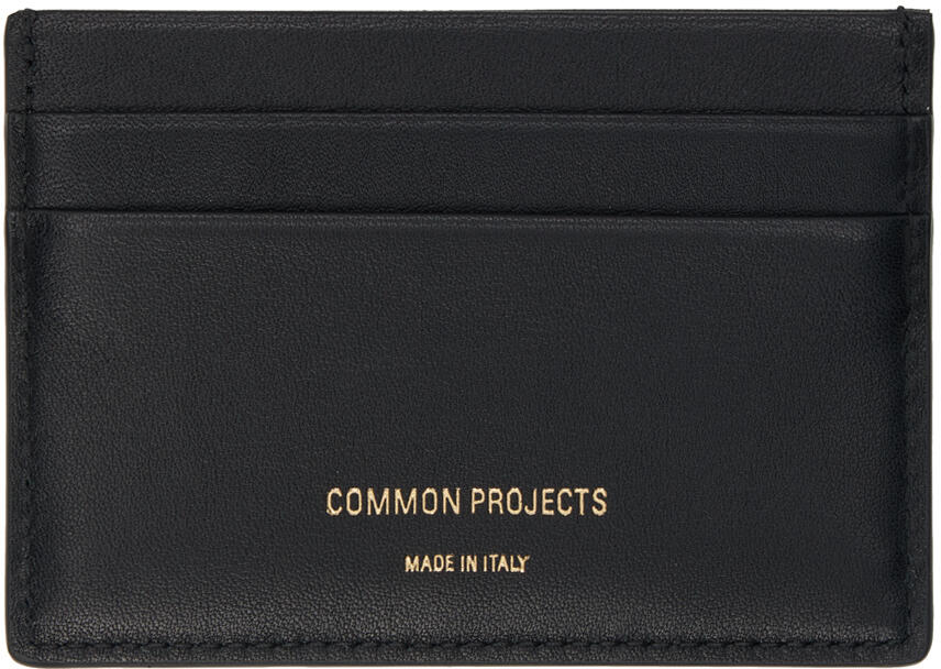 Common Projects Black Multi Card Holder Cover