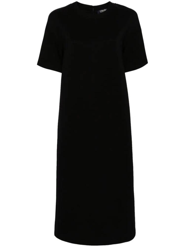 'S Max Mara short-sleeve scuba midi dress - Black Cover