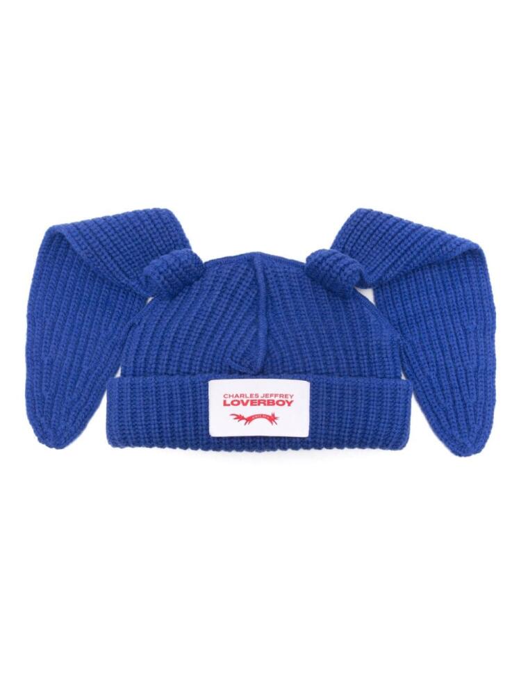 Charles Jeffrey Loverboy rabbit-ears beanie - Blue Cover