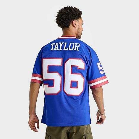 Mitchell And Ness Men's New York Giants Lawrence Taylor NFL Legacy Football Jersey Shirt in Blue/Royal Blue Cover