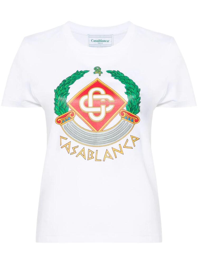 Casablanca Casa Crest T-shirt - White Cover