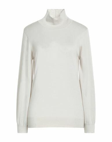 Fabiana Filippi Woman Turtleneck Light grey Cashmere, Silk Cover