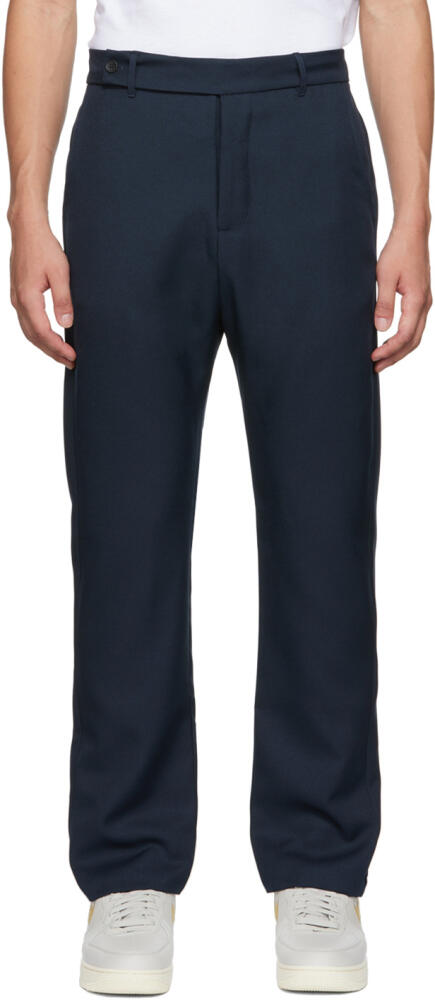 Rhude SSENSE Exclusive Navy Suiting Trousers Cover