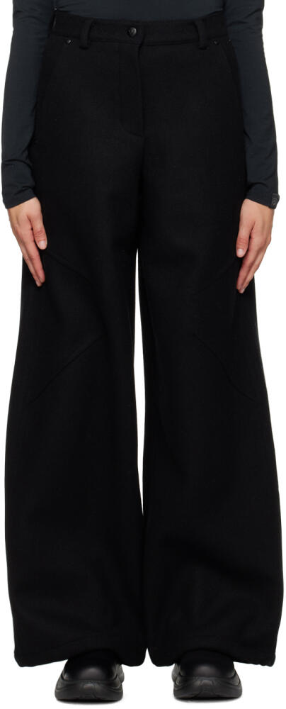 OPEN YY Black Wide-Leg Trousers Cover