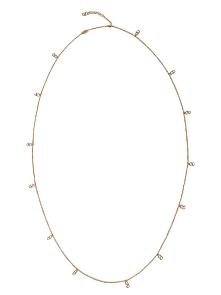 Valentino Garavani VLogo Signature layered necklace - Gold Cover