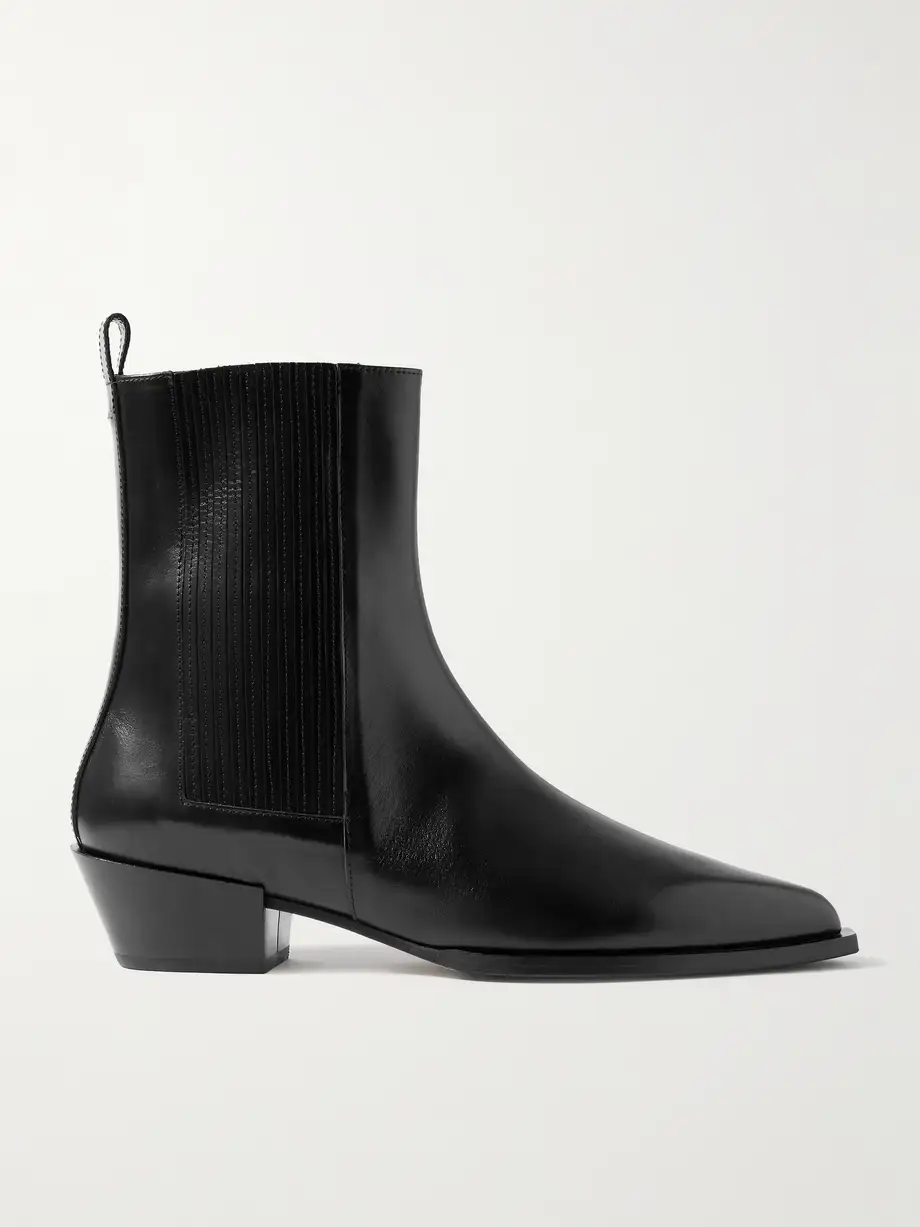 Aeyde - Belinda Leather Ankle Boots - Black Cover